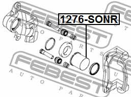 Febest Rear brake caliper piston – price 22 PLN