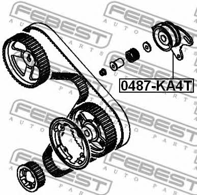 Febest Timing belt tensioner pulley – price [object Object] PLN