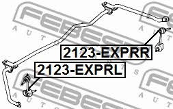 Febest Left anti roll bar link – price 38 PLN