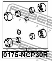 Repair Kit, brake caliper Febest 0175-NCP30R