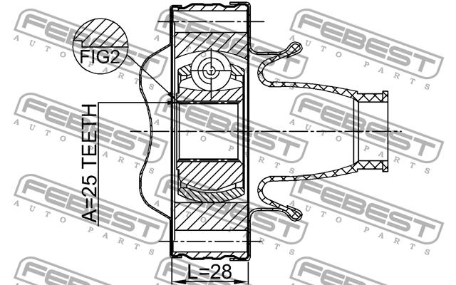 CV joint Febest 2011-GRCHSHA