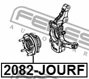 Wheel hub front Febest 2082-JOURF