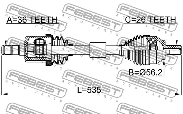 Buy Febest 2714-S40LH at a low price in United Arab Emirates!