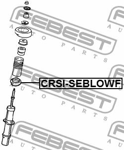 Suspension spring plate rear Febest CRSI-SEBLOWF