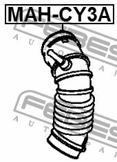 Air filter nozzle, air intake Febest MAH-CY3A