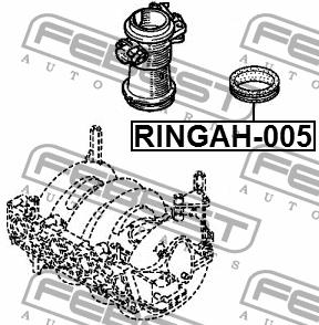Intake manifold gasket Febest RINGAH-005