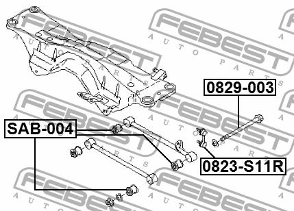 Eccentric bolt Febest 0829-003