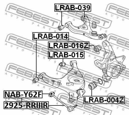 Track Control Arm Febest 2925-RRIIIR