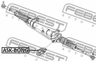 Steering shaft Febest ASK-BONG