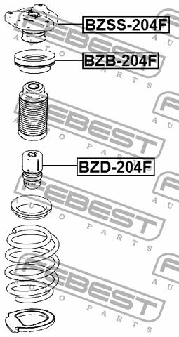 Shock absorber bearing Febest BZB-204F