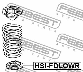 Suspension spring plate rear lower Febest HSI-FDLOWR