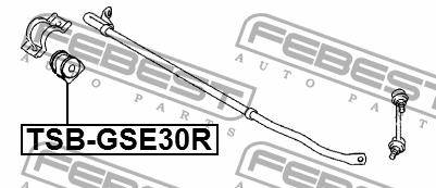 Rear stabilizer bush Febest TSB-GSE30R