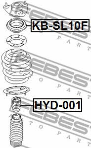 Shock absorber bearing Febest KB-SL10F