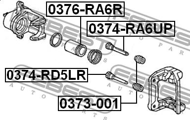 Febest Rear brake caliper piston – price 31 PLN