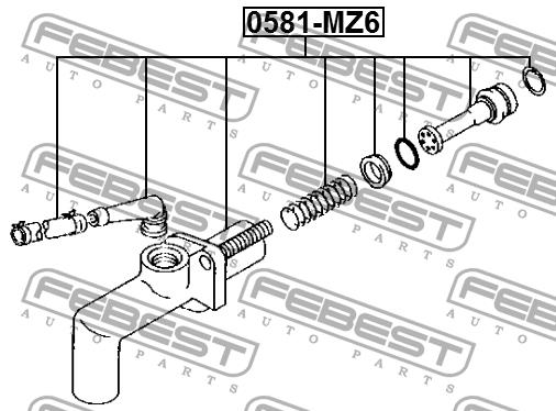 Febest Master cylinder, clutch – price [object Object] PLN