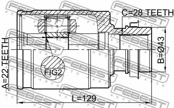 Buy Febest 0511BL16MTRH – good price at EXIST.AE!