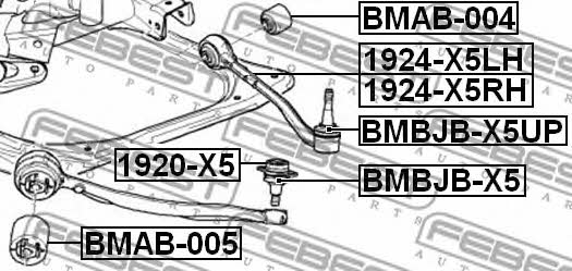 Febest Suspension arm, front left – price 207 PLN