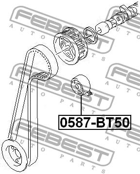 Febest Tensioner pulley, timing belt – price