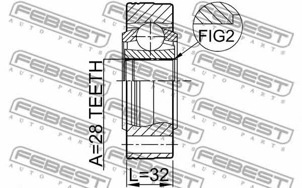 CV joint Febest 2311-8103