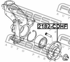 Febest Wheel hub front – price 139 PLN