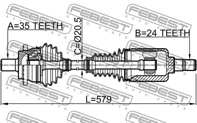 Buy Febest 1614-211RH at a low price in United Arab Emirates!