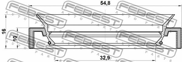 Febest SEAL OIL-DIFFERENTIAL – price [object Object] PLN