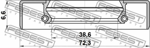 Febest Oil seal – price 19 PLN