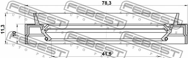 Febest SEAL OIL-DIFFERENTIAL – price [object Object] PLN
