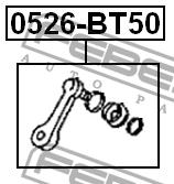 Pendulum lever Febest 0526-BT50