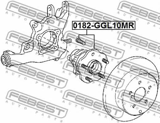 Febest Rear wheel hub – price [object Object] PLN
