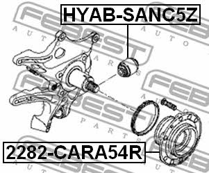 Febest Wheel hub with rear bearing – price