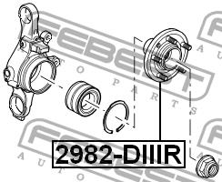 Wheel Hub Febest 2982-DIIIR