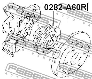 Febest Rear wheel hub – price [object Object] PLN