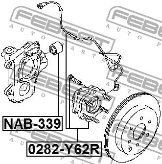 Wheel hub Febest 0282-Y62R