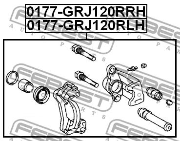 Febest Brake caliper rear left – price 383 PLN