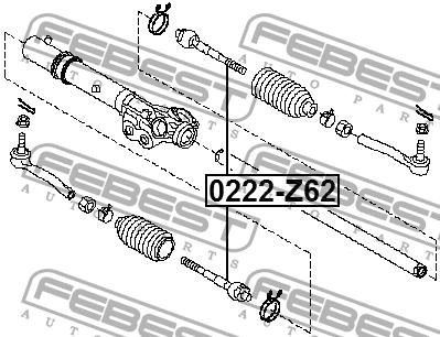 Febest Inner Tie Rod – price 60 PLN