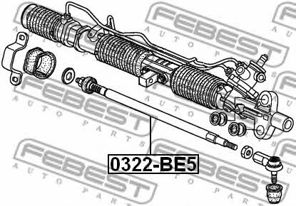 Febest Inner Tie Rod – price 102 PLN