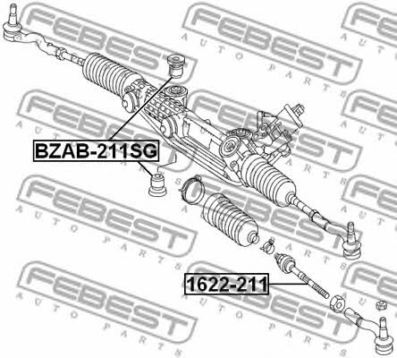 Febest Inner Tie Rod – price 63 PLN
