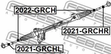 Inner Tie Rod Febest 2022-GRCH