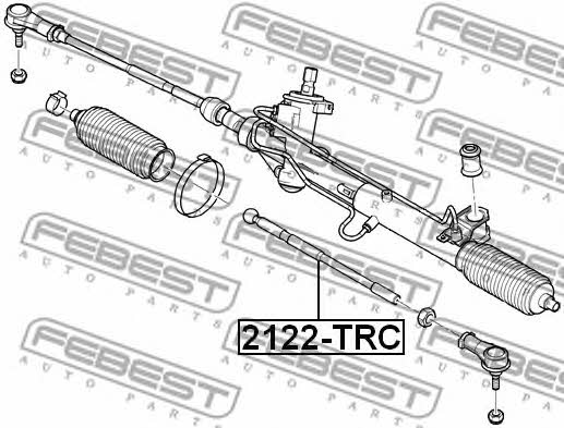 Febest Inner Tie Rod – price 74 PLN