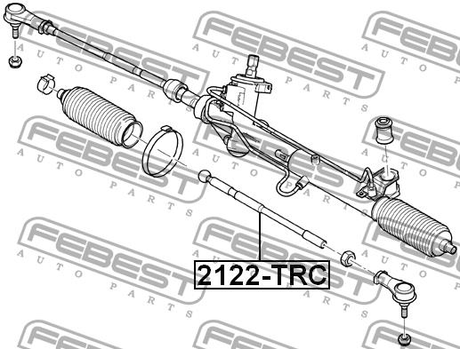 Inner Tie Rod Febest 2122-TRC