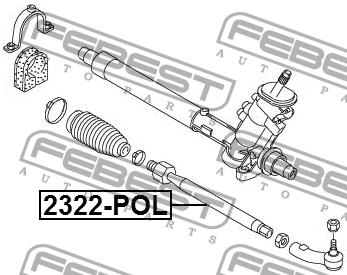 Febest Inner Tie Rod – price 73 PLN