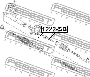 Inner Tie Rod Febest 1222-SB
