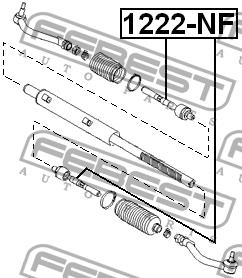 Inner Tie Rod Febest 1222-NF