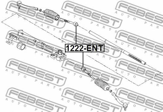 Febest Inner Tie Rod – price 49 PLN