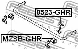 Febest Rear stabilizer bar – price 46 PLN
