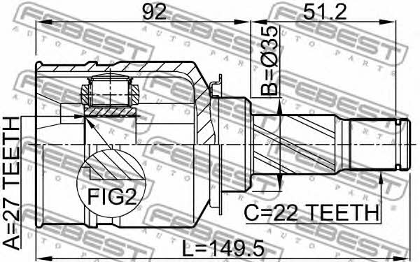 Buy Febest 1811Z14 – good price at EXIST.AE!