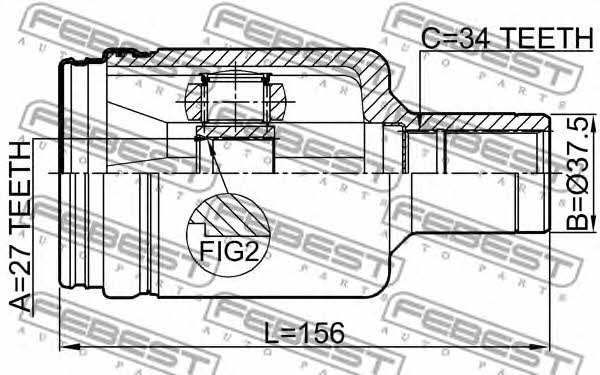 Febest CV joint – price 327 PLN