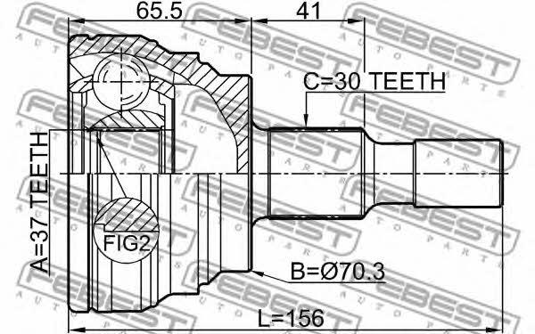 Buy Febest 1610-164S at a low price in United Arab Emirates!