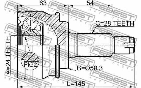 Febest CV joint – price